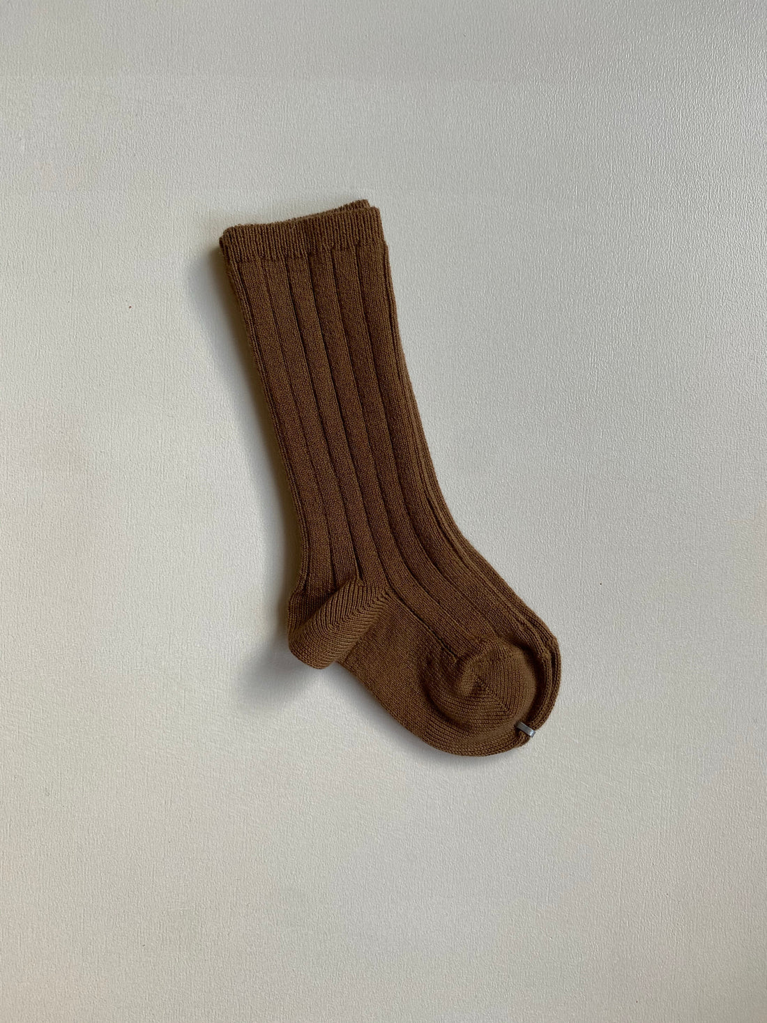 Condor Basic Rib Knee Socks Tabaco