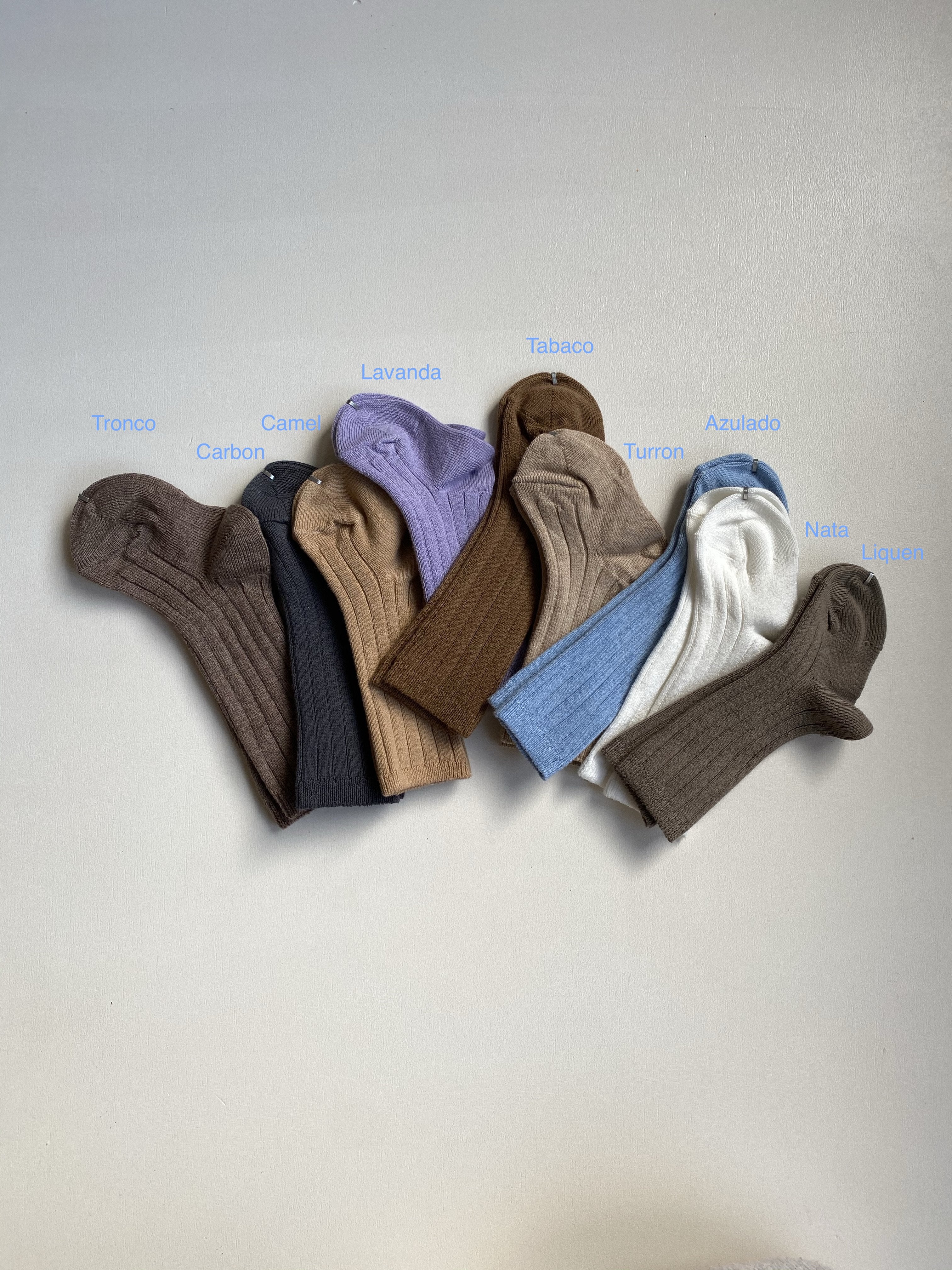 Condor Basic Rib Knee Socks Nata